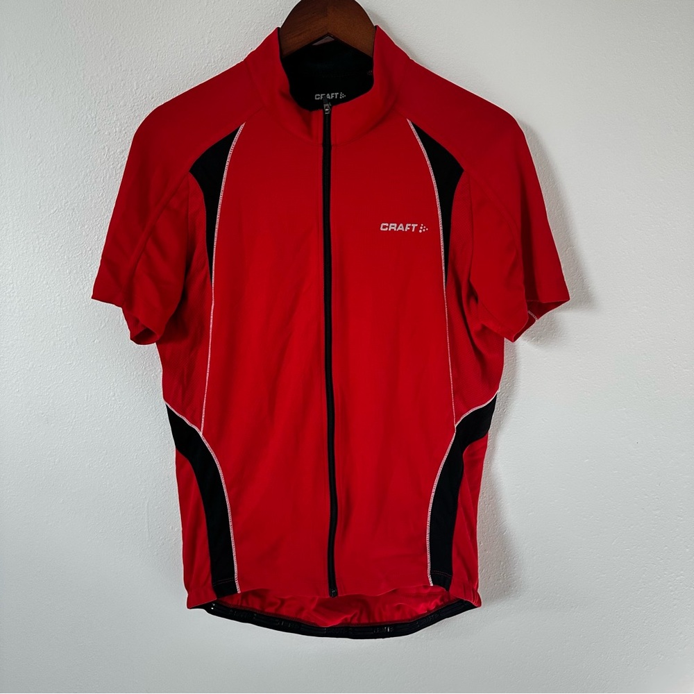 Craft Men's Red and Black Cycling Shirt